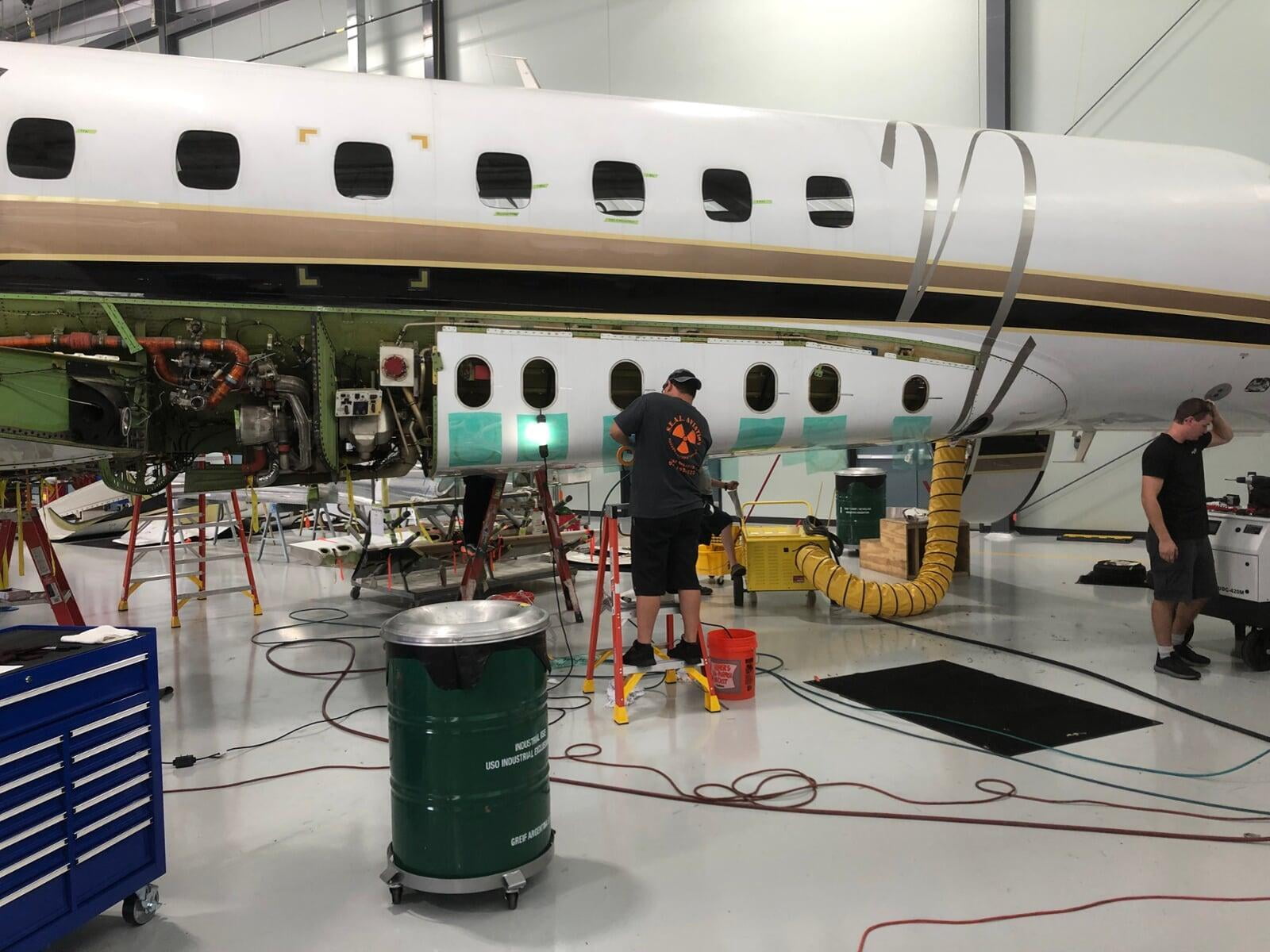 Embraer fuel leak repair