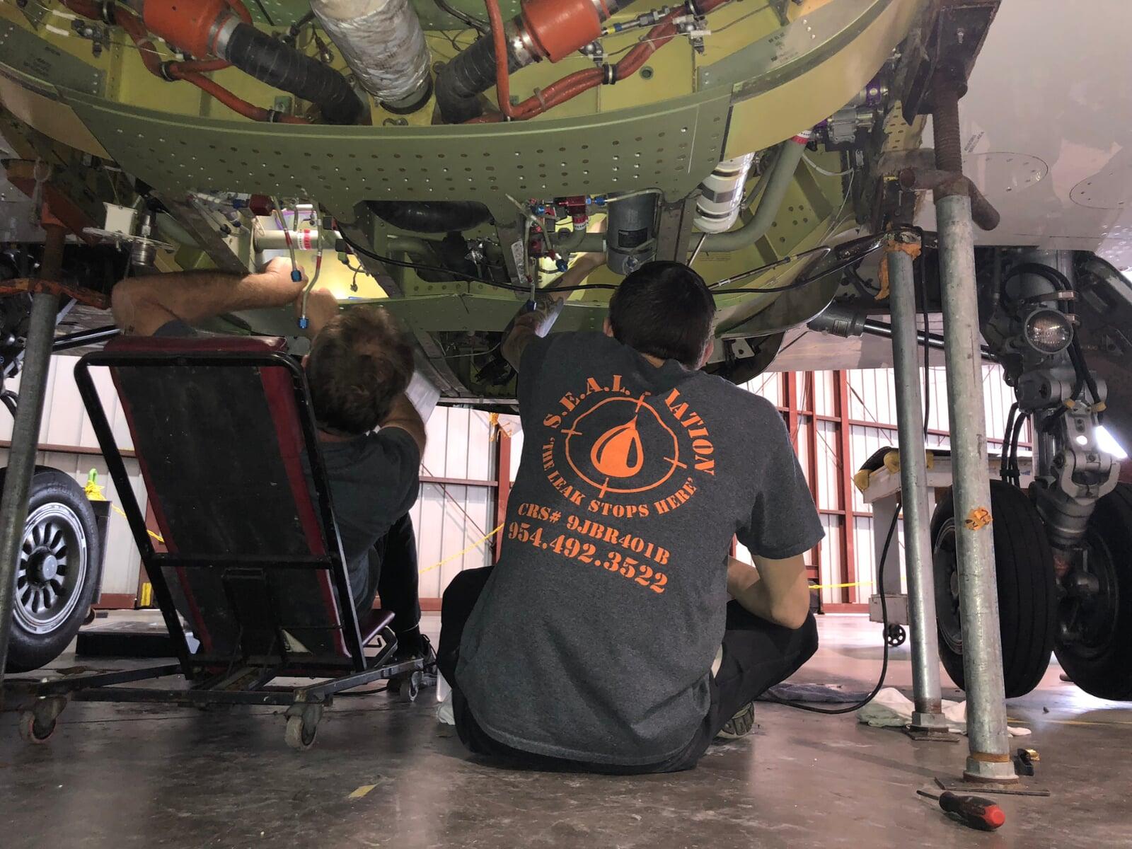 Lear 45 center wing skin replacement