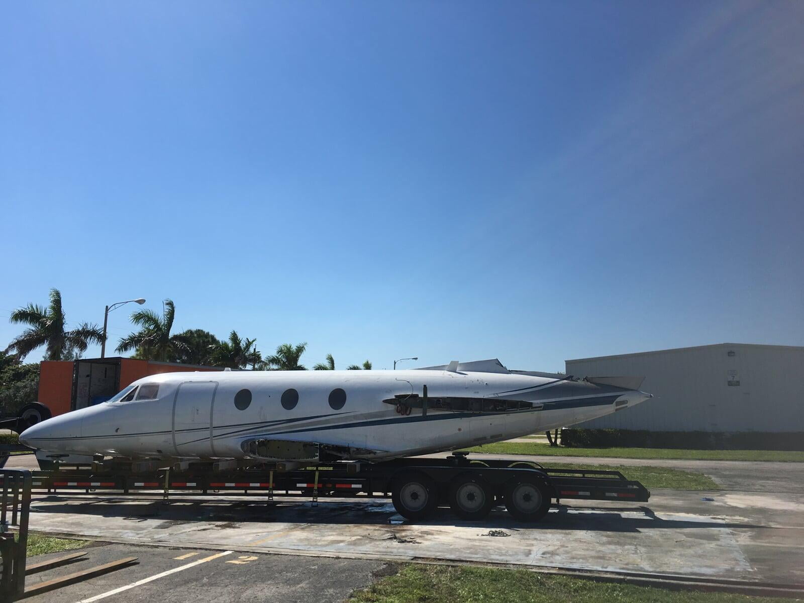 The last flight for this aircraft as SEAL Aviation prepares to haul it to its' final destination