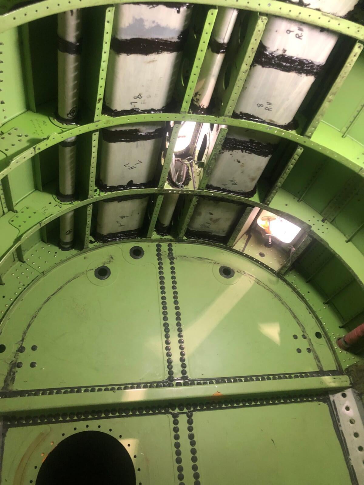Lear 60 fuselage repair 1