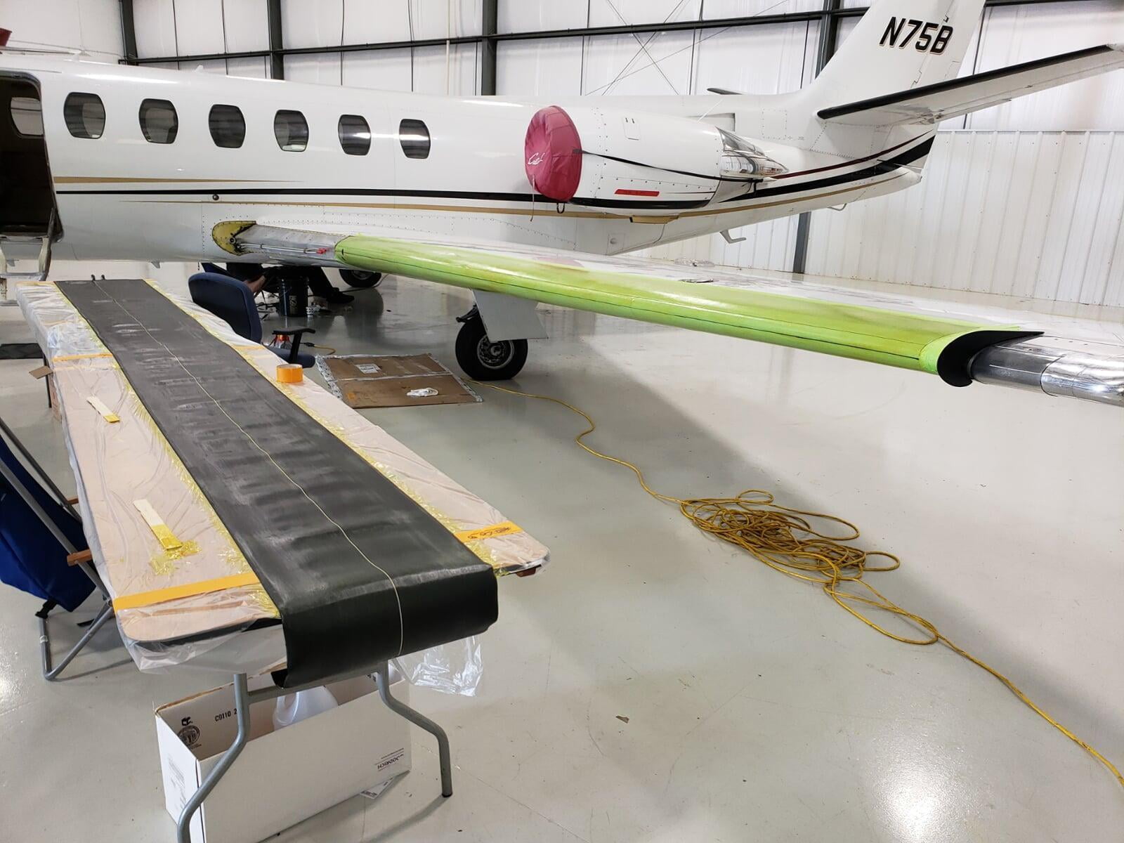 citation 560 leading edge repair 3