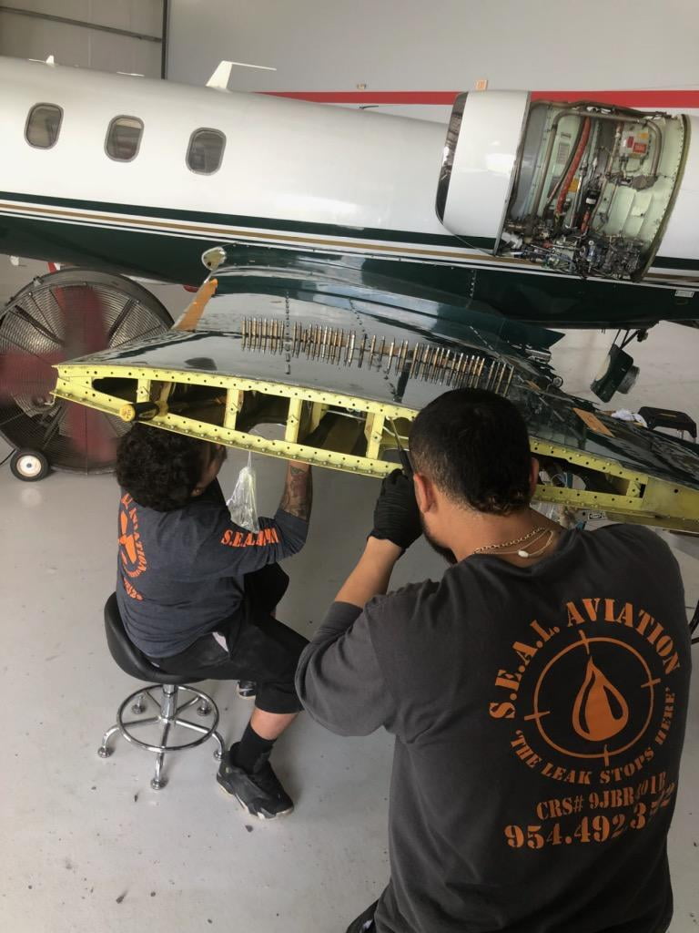 Lear 35 wing tip extension