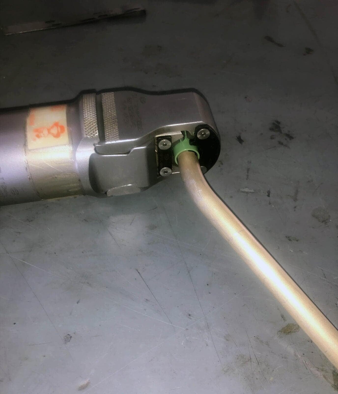 Swage tooling loaded with a pre-formed line