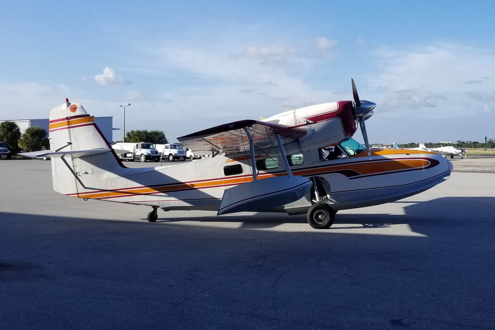 Grumman G-44 Widgeon preparing for flight after fuel leak repairs